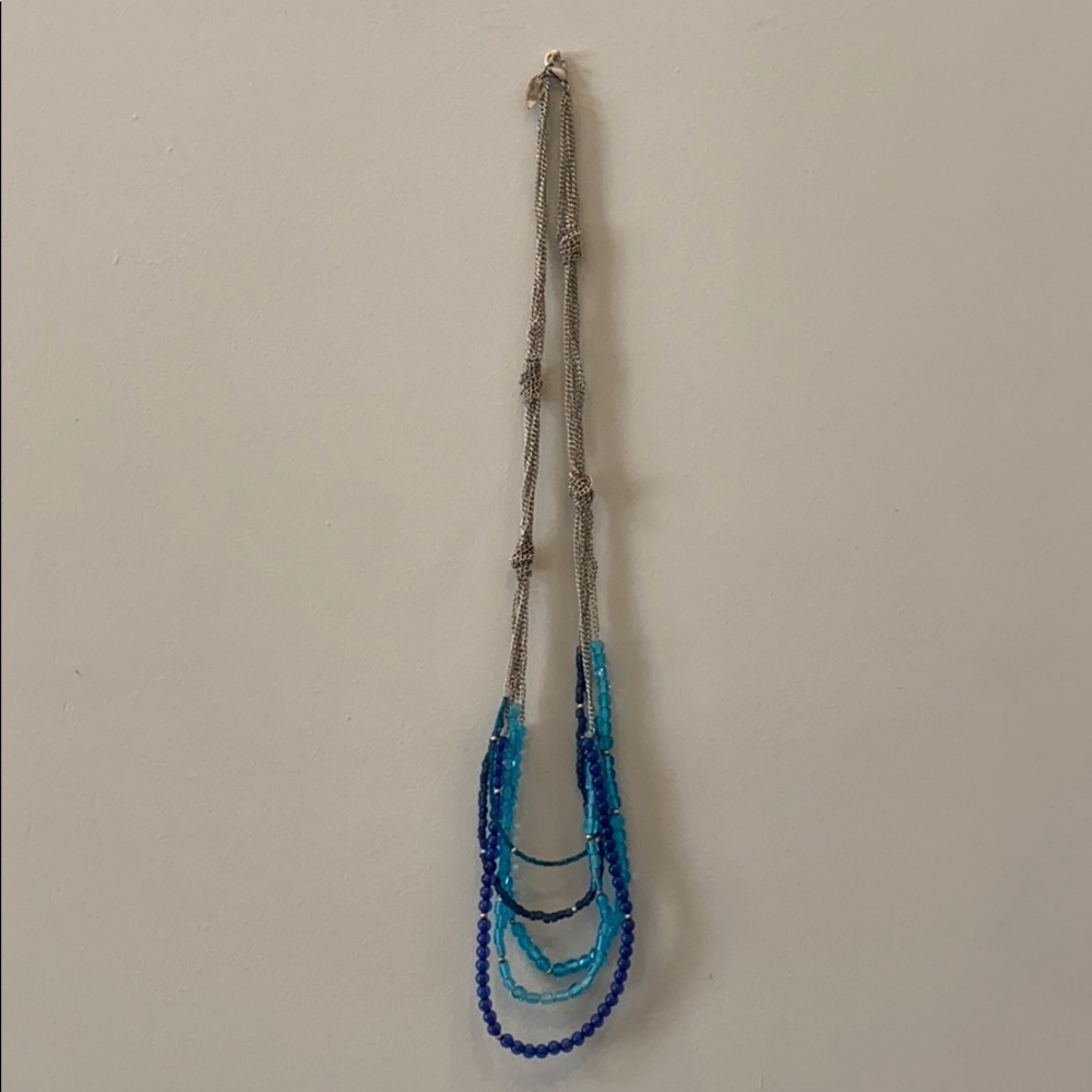 Cold water creek necklace - blue and silver